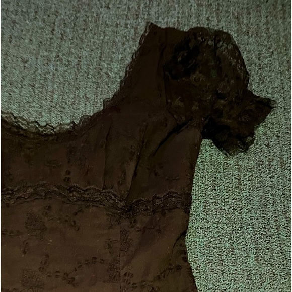 Royal bones 🦴 • Black Lace mini Dress - sz L - Picture 3 of 5